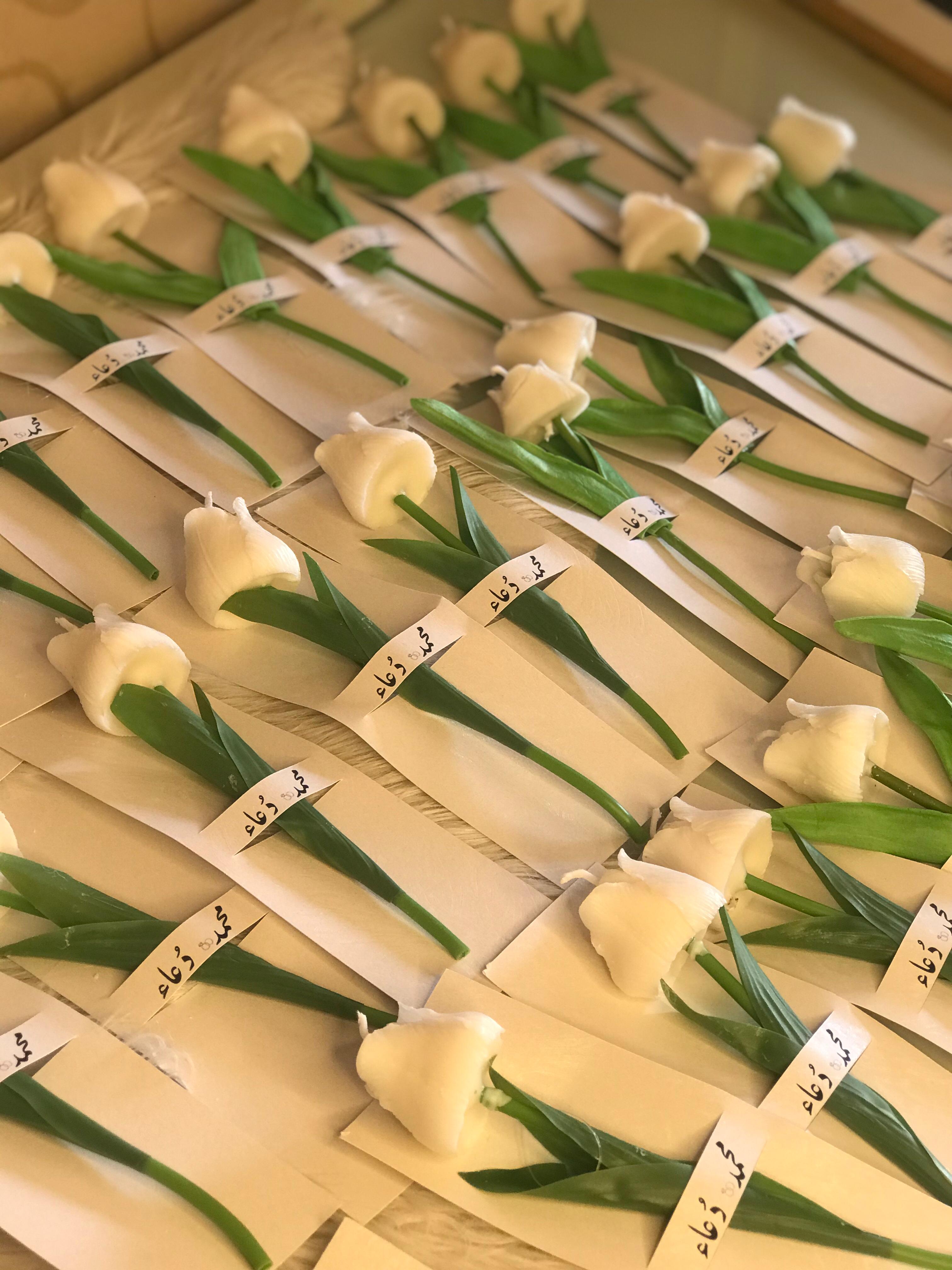 tulips candles